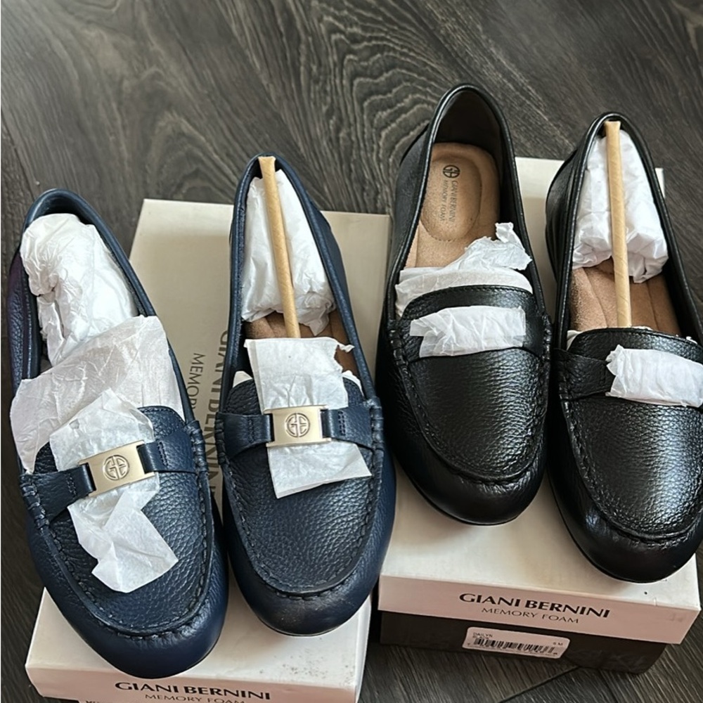 Giani Bernini Black and Blue Soles